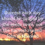 John C Maxwell has some great nuggets of wisdom. Are you focusing on what is important to reach your goal or are you not reaching down deep enough to do what needs to be done